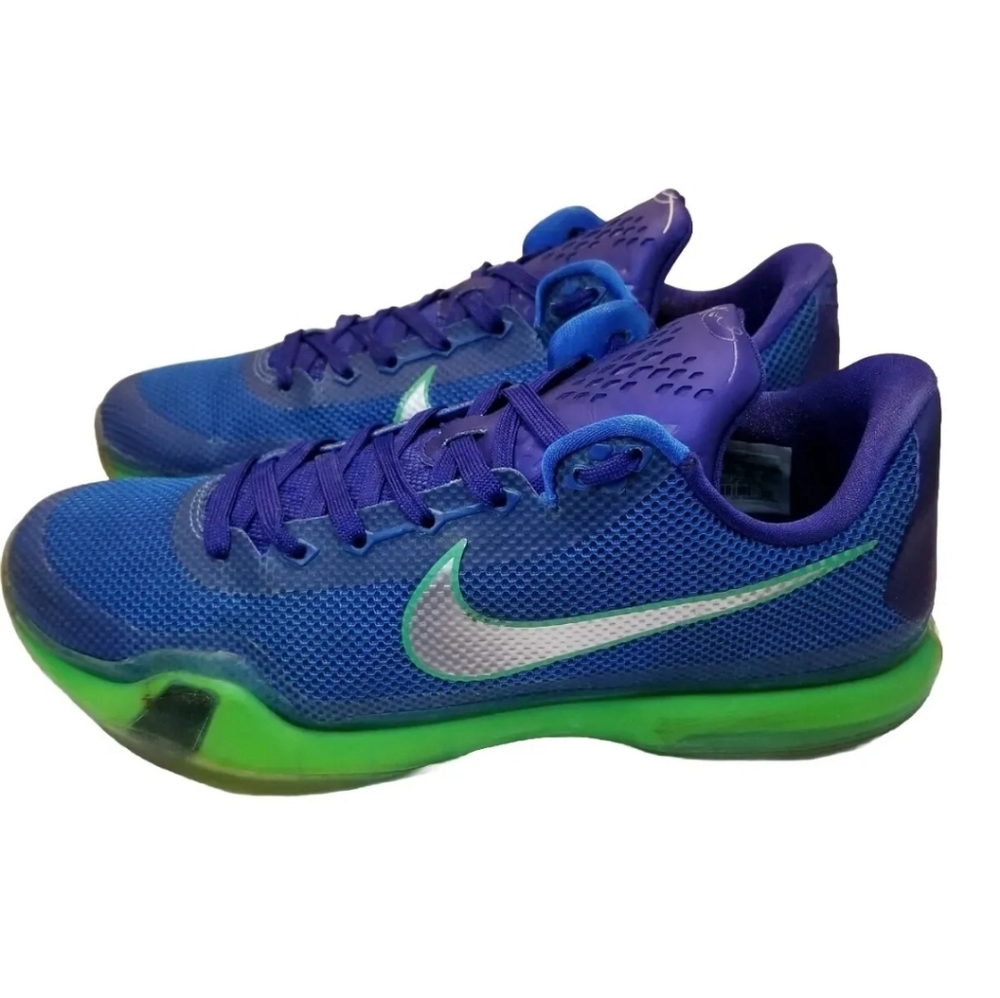 Nike Kobe X Emerald City Men Sneakers/Shoes 2015 705317-402 Sz 9.5 Blue/Green